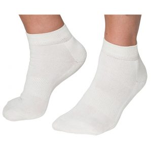 Pandabare White ankle socks bamboo