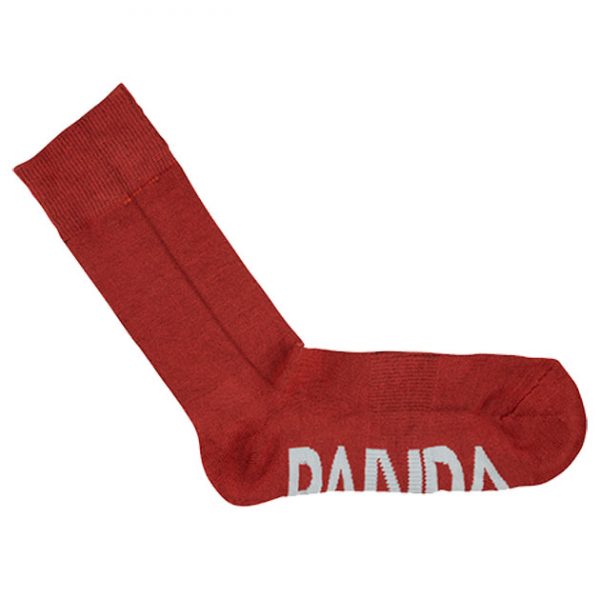 PandaBare Bamboo sock red